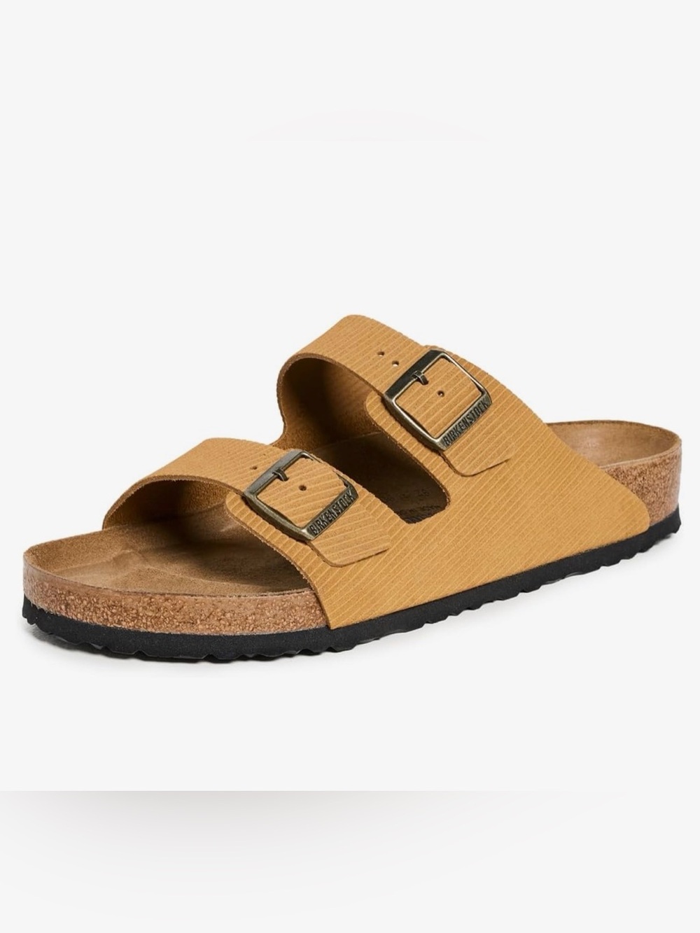 Birkenstock Men's Arizona Corduroy Sandals, Cork Brown, 9-9.5 Medium US